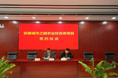 安成鎮(zhèn)參加安徽城市之眼農(nóng)業(yè)綜合體項(xiàng)目簽約儀式，攜手推動(dòng)新材料技術(shù)推廣服務(wù)賦能現(xiàn)代農(nóng)業(yè)